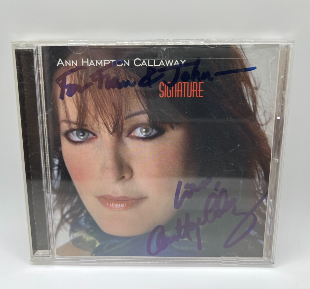 Signature by Ann Hampton Callaway - Signed FRONT INLAY - (CD 2005) Vintage